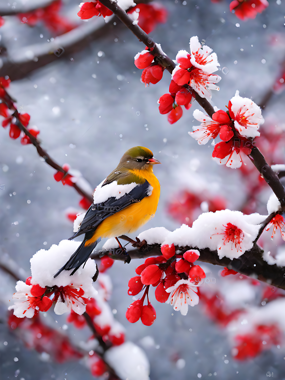 冬天的雪梅图片高清图片