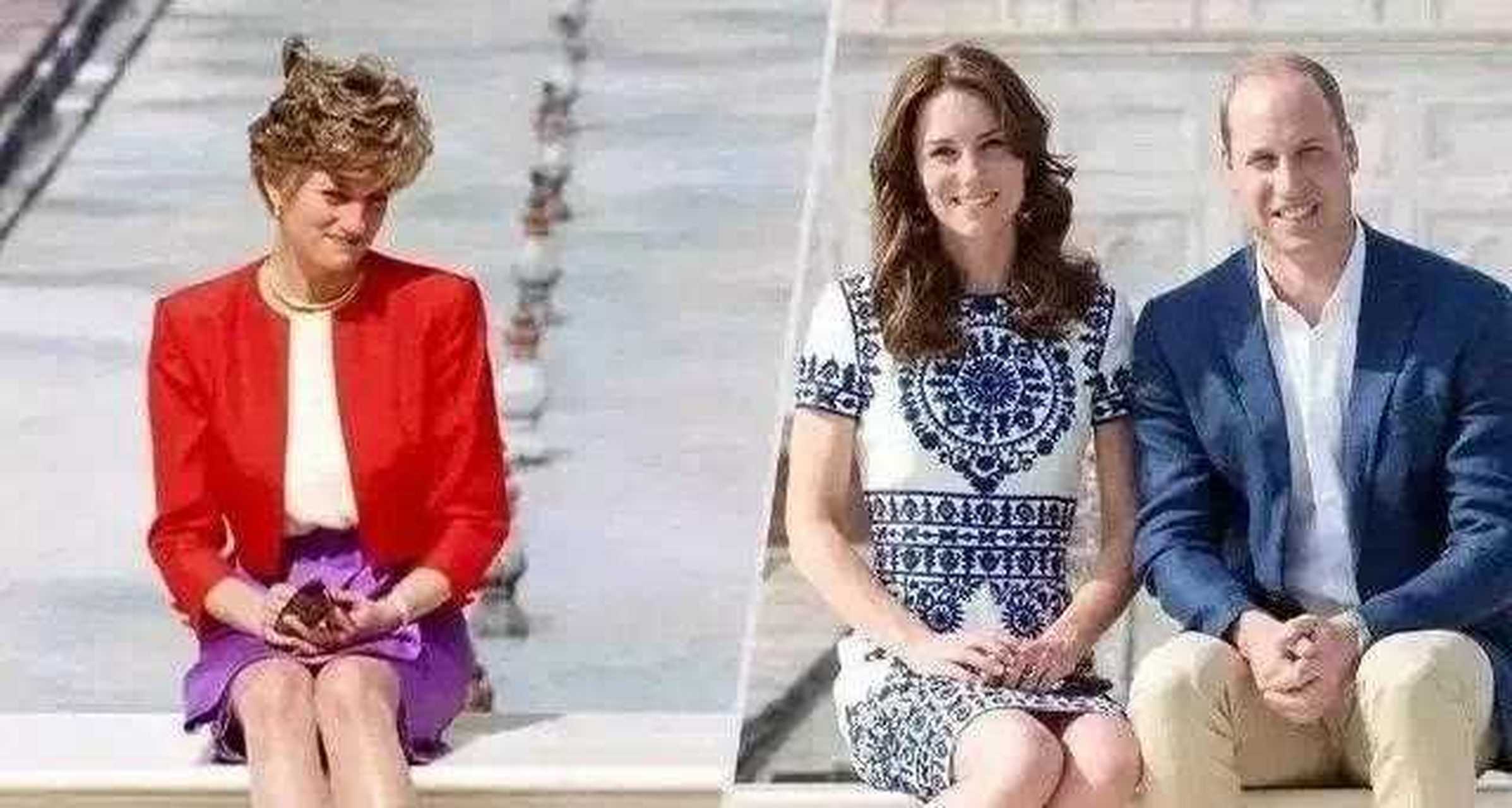 1992年,查尔斯夫妇出访印度,戴安娜在泰姬陵留下了一张孤独单人照为她