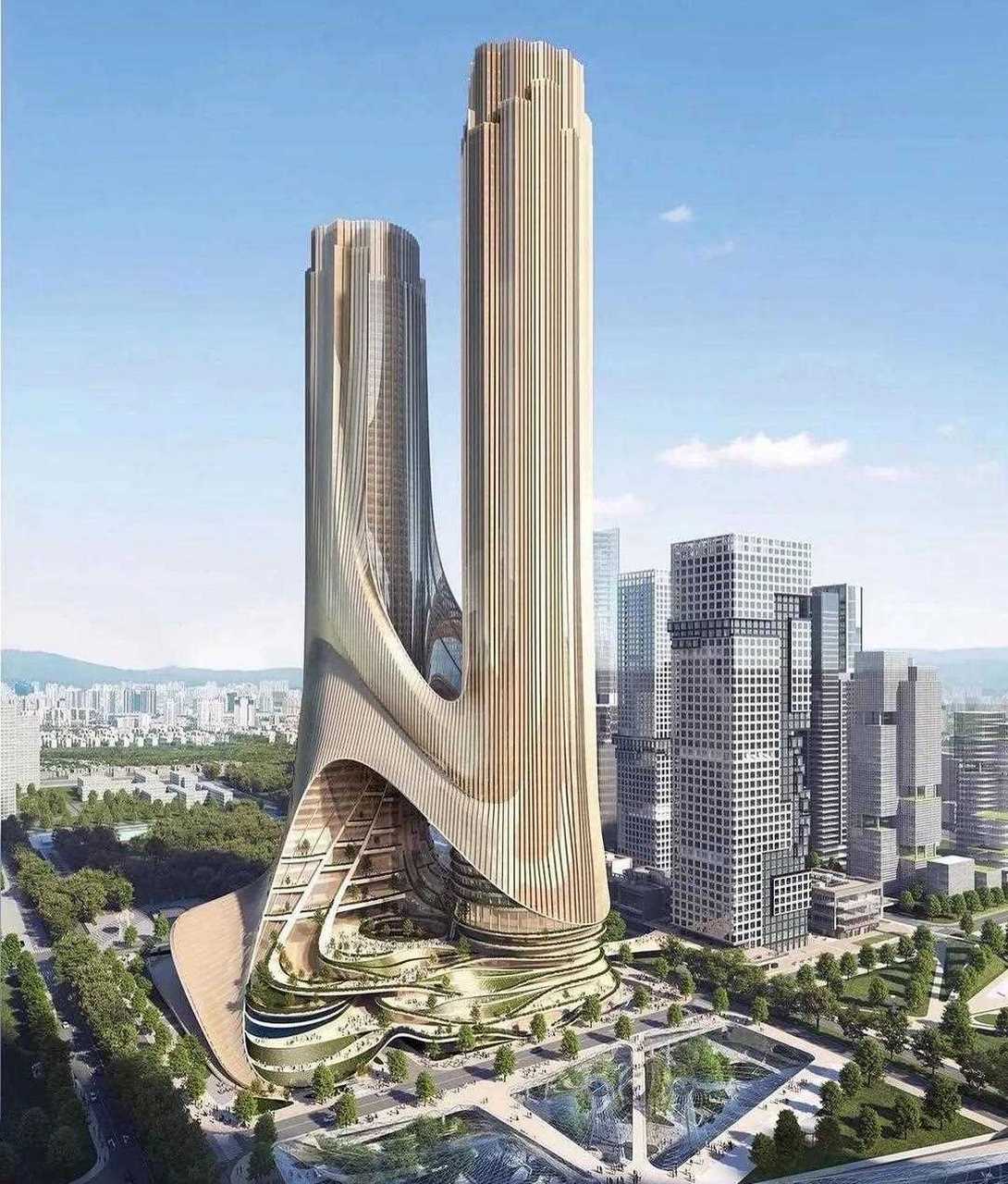 深圳新地标—深圳湾超级总部基地c塔,中标方案由zahahadid