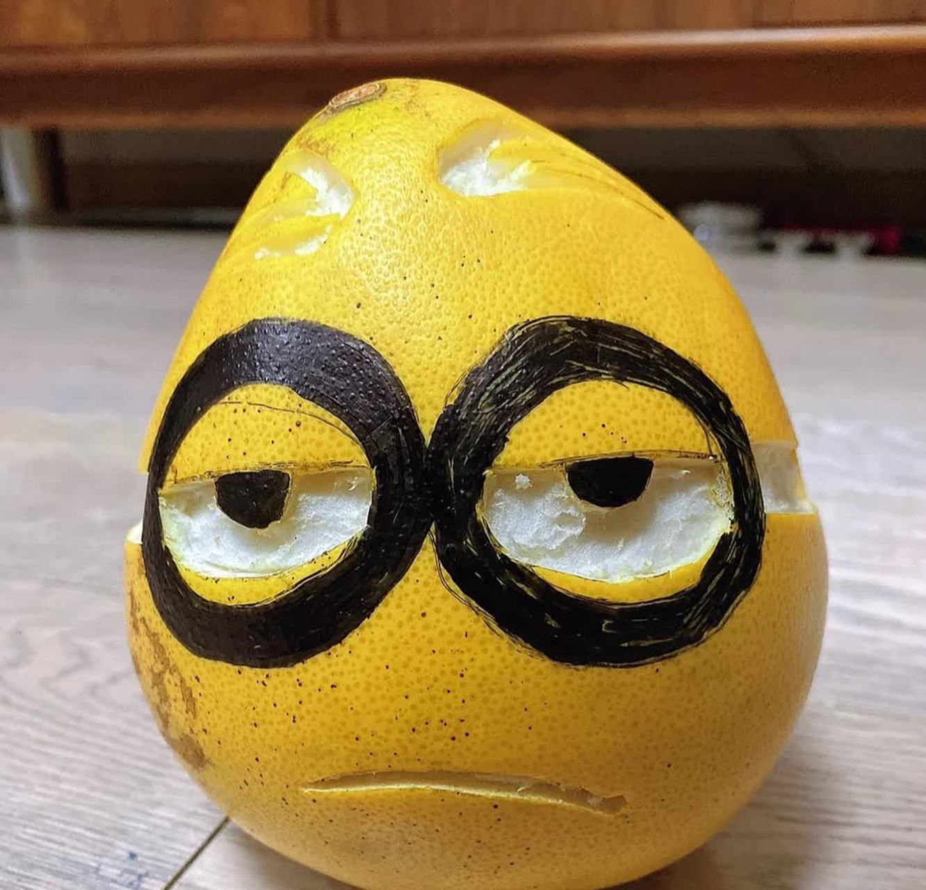 幼儿园小朋友亲手制作的水果娃娃![大笑][大笑]#搞笑夫妻