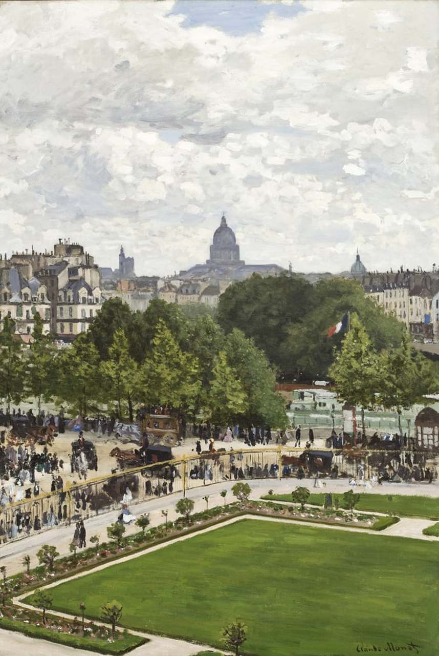 《公主花园,卢浮宫,1867》是克劳德·莫奈的一幅印象派油画作品.