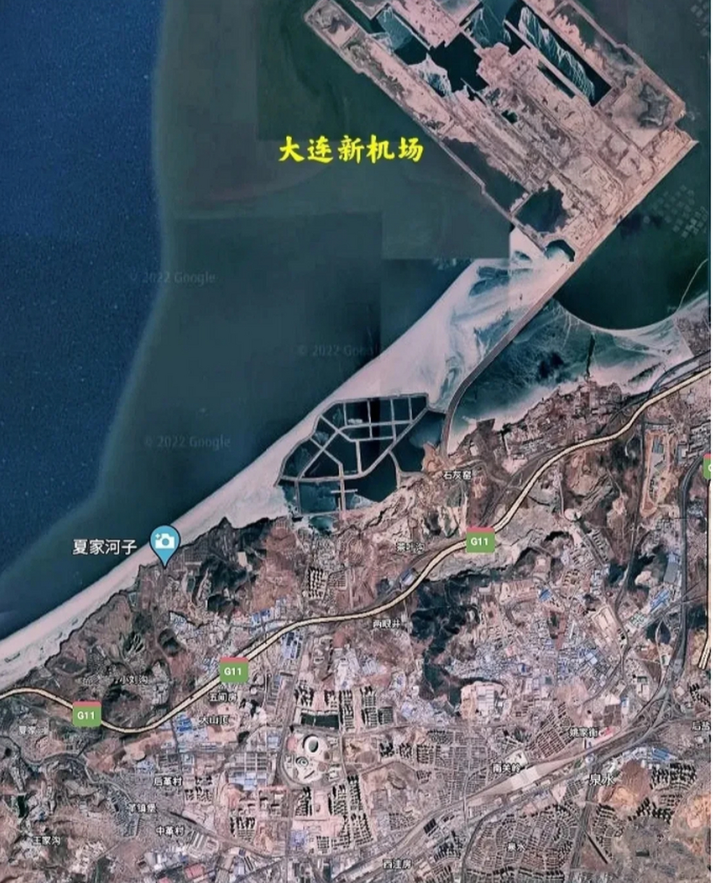 大连正在建设一座全新的4f级国际机场,金州湾国际机场,这座机场建于