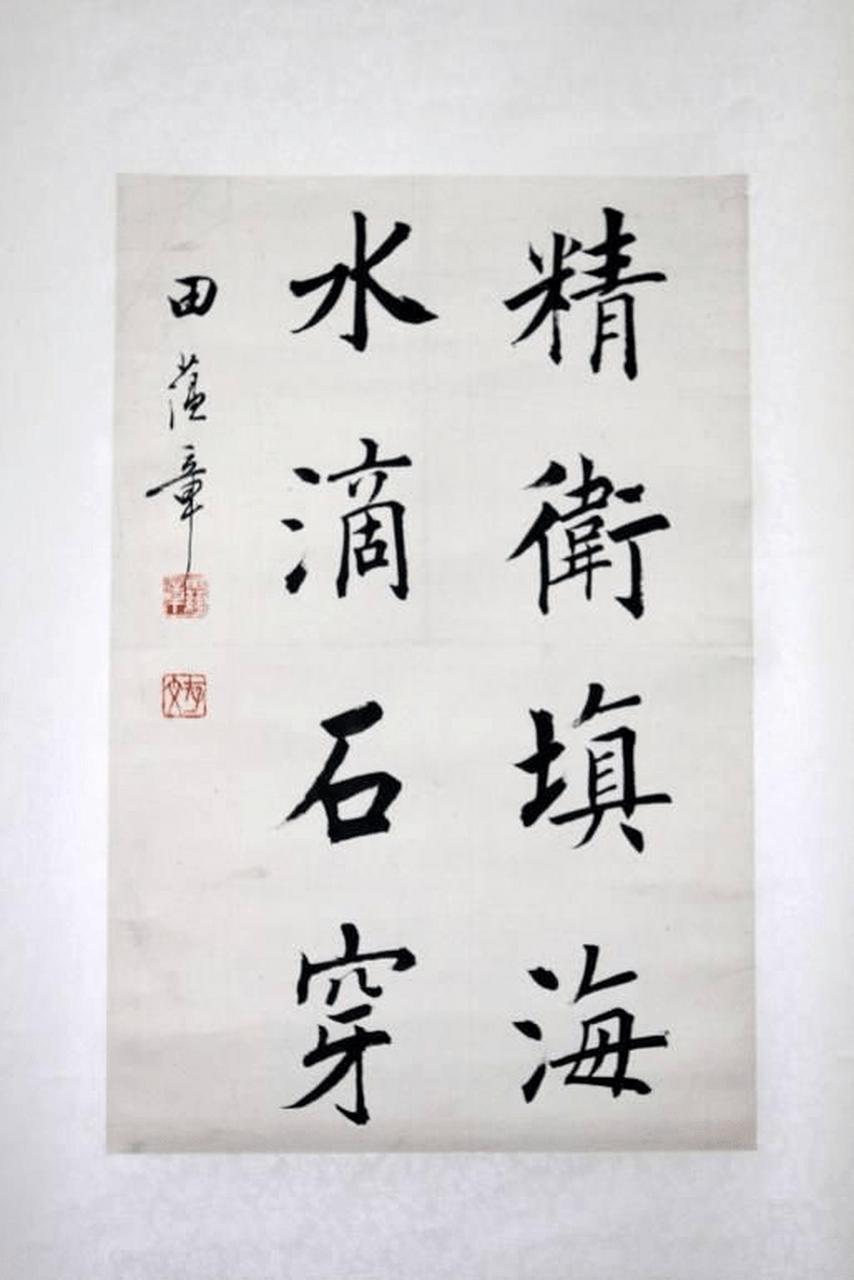 田蕴章楷书大字作品图片