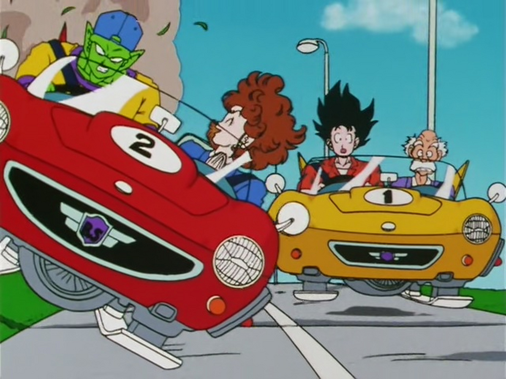 龙珠# #动漫# #二次元# 龙珠里的开车画面