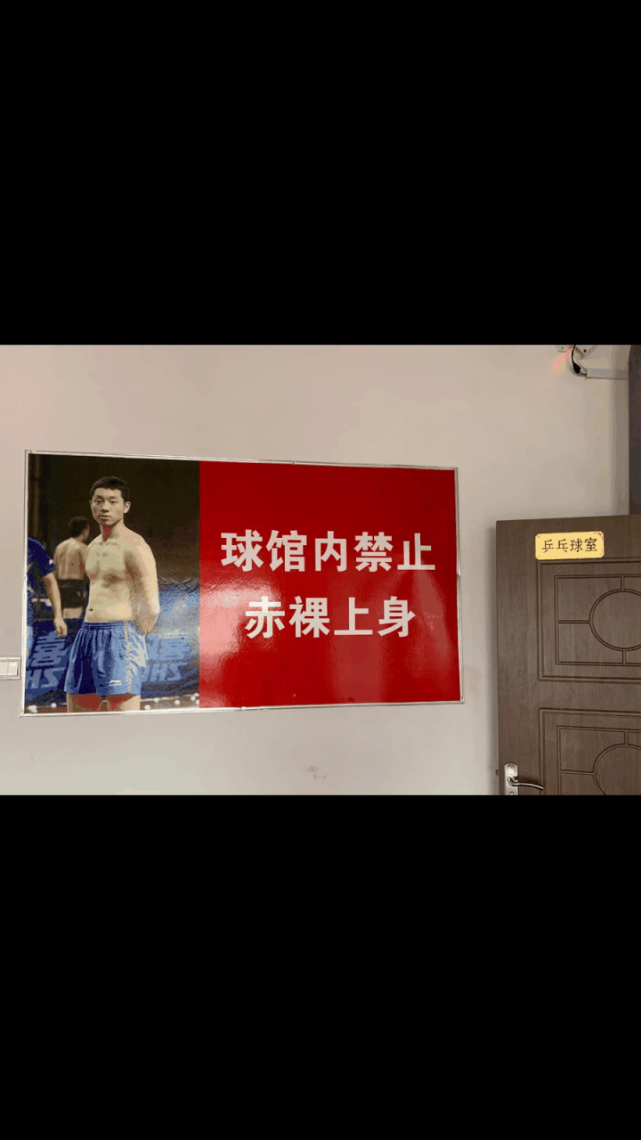 gif创作人# 球馆内禁止赤裸上身! 许昕的你可笑死我了! #夺冠2021