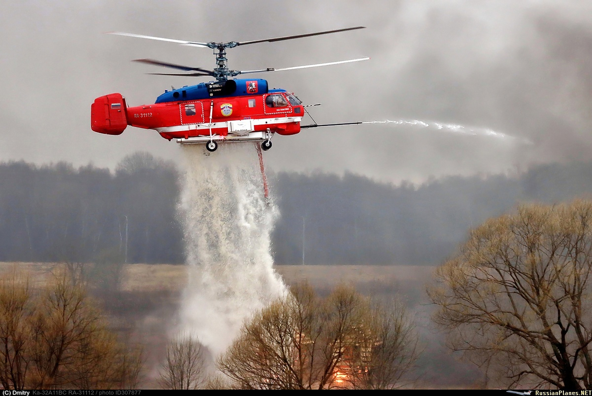 卡莫夫ka-32a11bc消防直升机,注册号为ra-31112(序列号为52332467