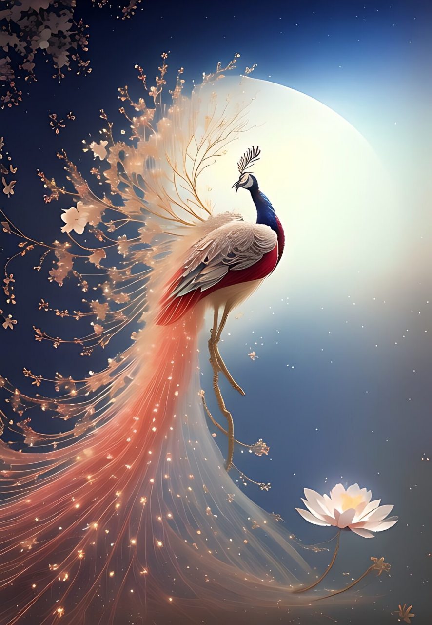 孔雀是一种美丽的鸟类,它的展翅翱翔,让人不禁为之惊叹.