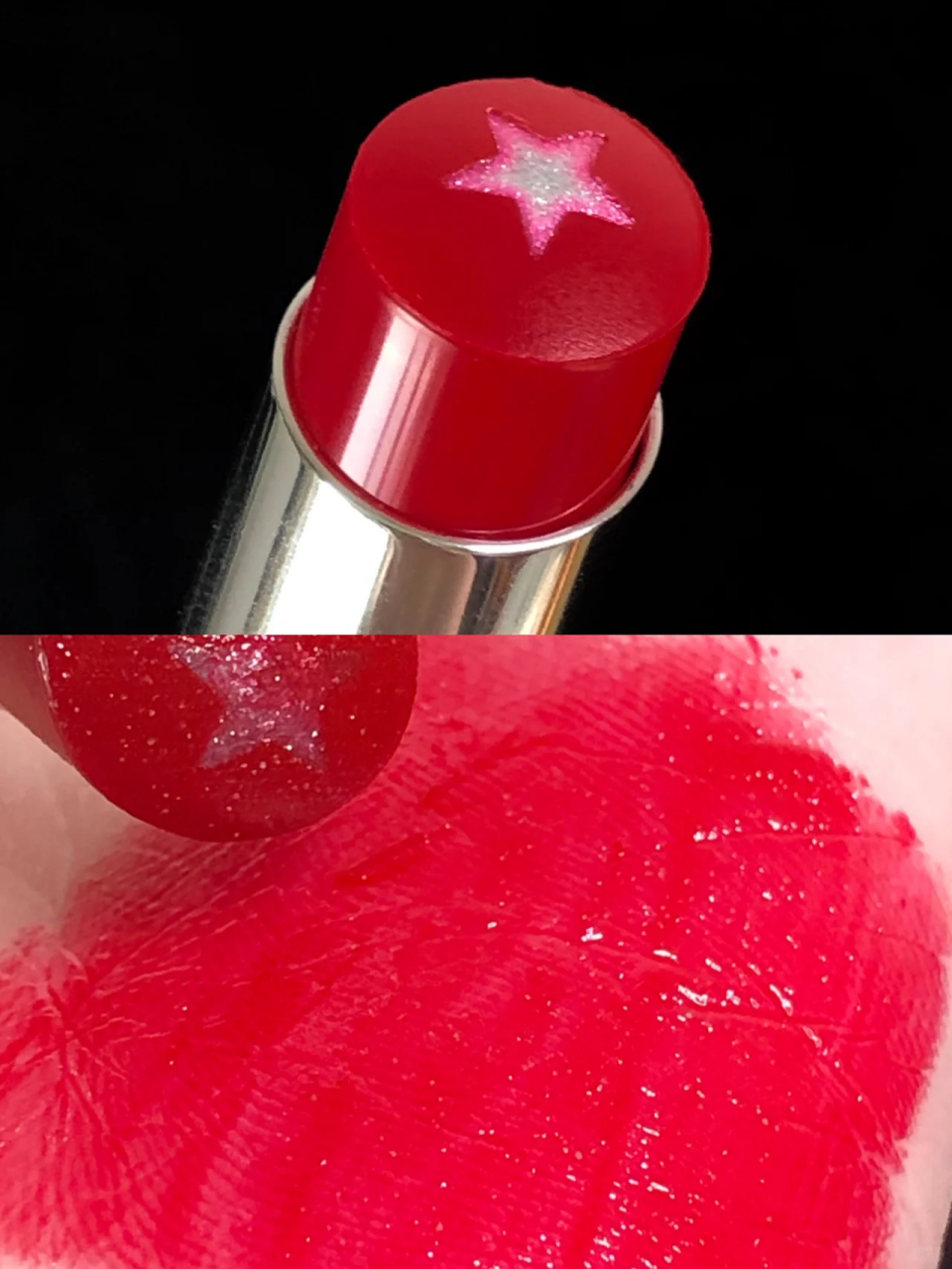 ysl星星圆管一颗冰冰闪闪的气质树莓红!