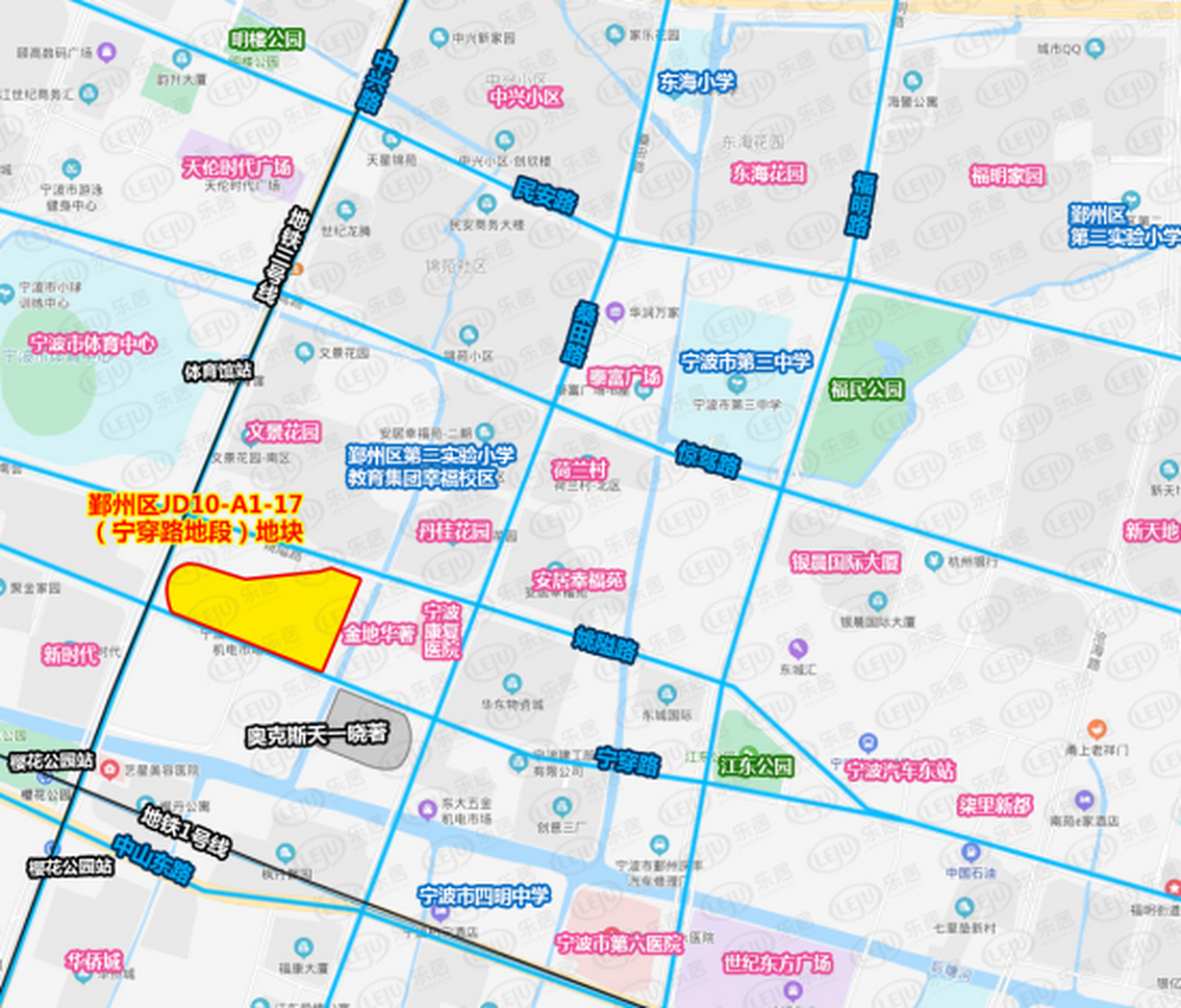 土拍快讯|荣安拿下宁穿路宝地,成交楼面价约21885元 8月24日,鄞州