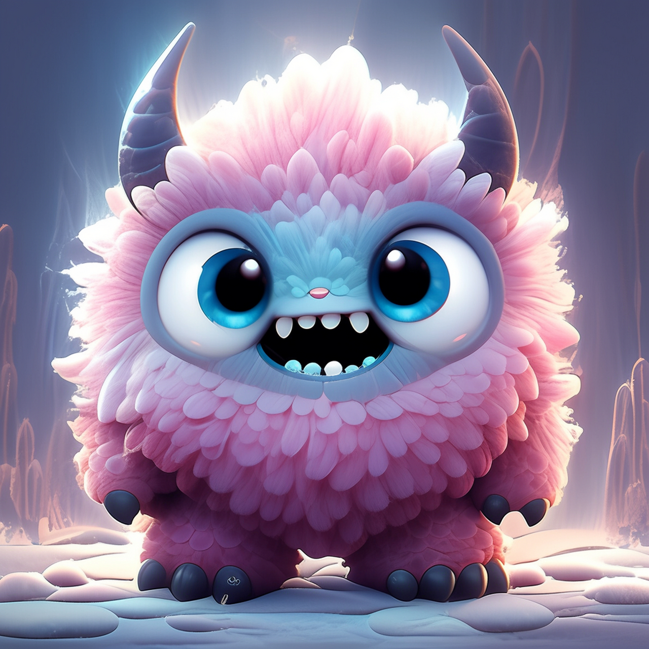 萌萌的小恶魔,丑丑的还很可爱!#ai绘画