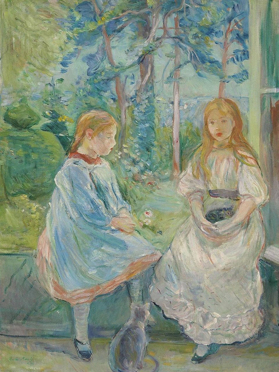 berthe morisot 莫里索 色与光谱,贝尔特·莫里索1841 年生于法国