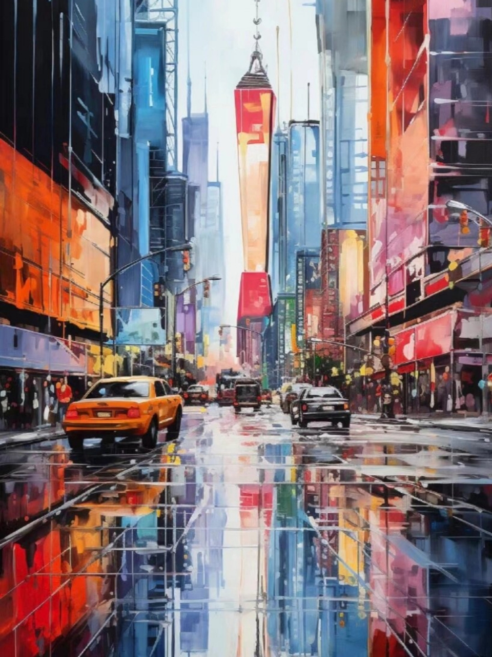 在这组作品中,可以看到充满活力的城市倒影和奇特的建筑