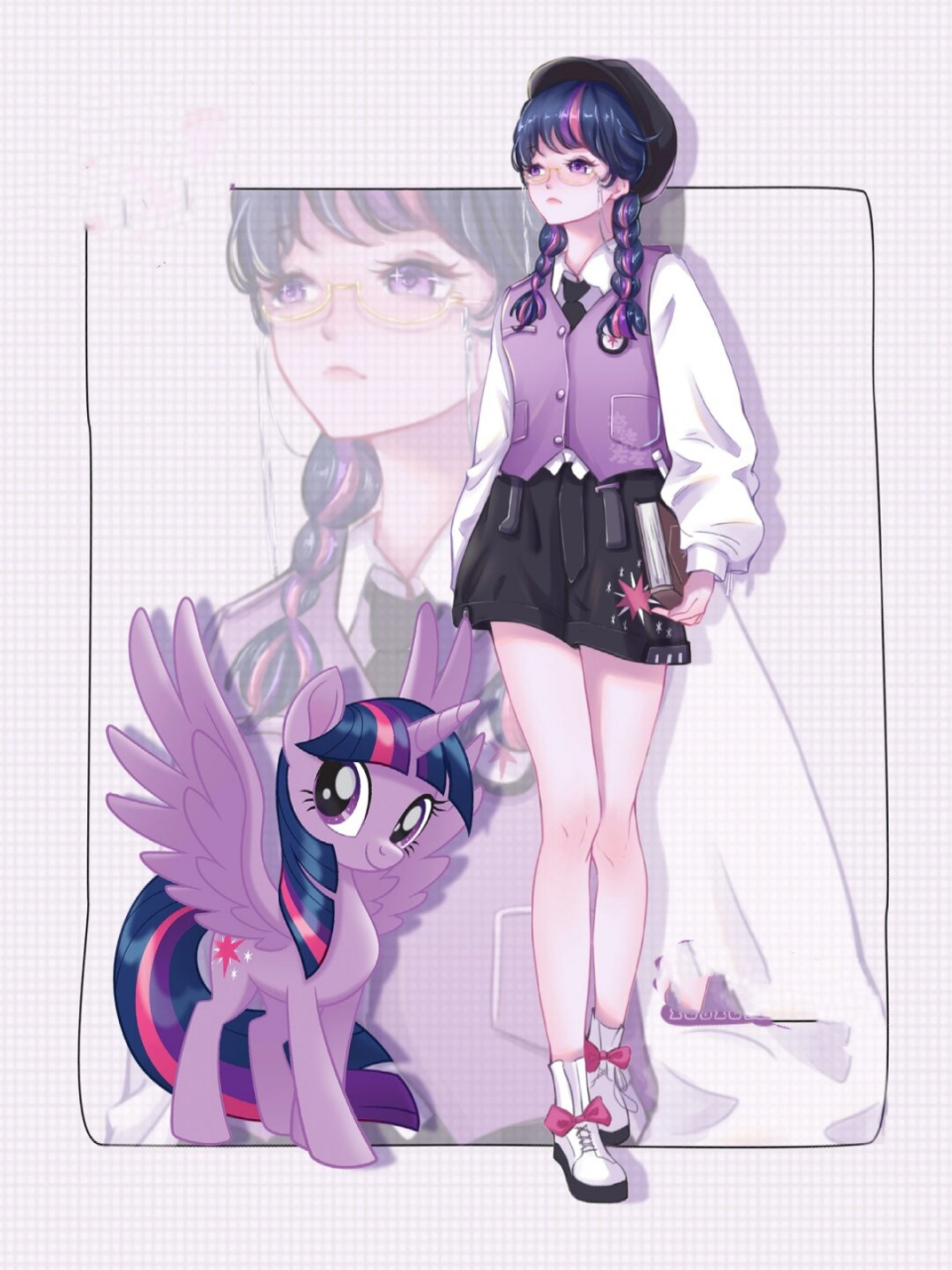 小马宝莉拟人之紫悦  我开始了小马宝莉的拟人绘画!