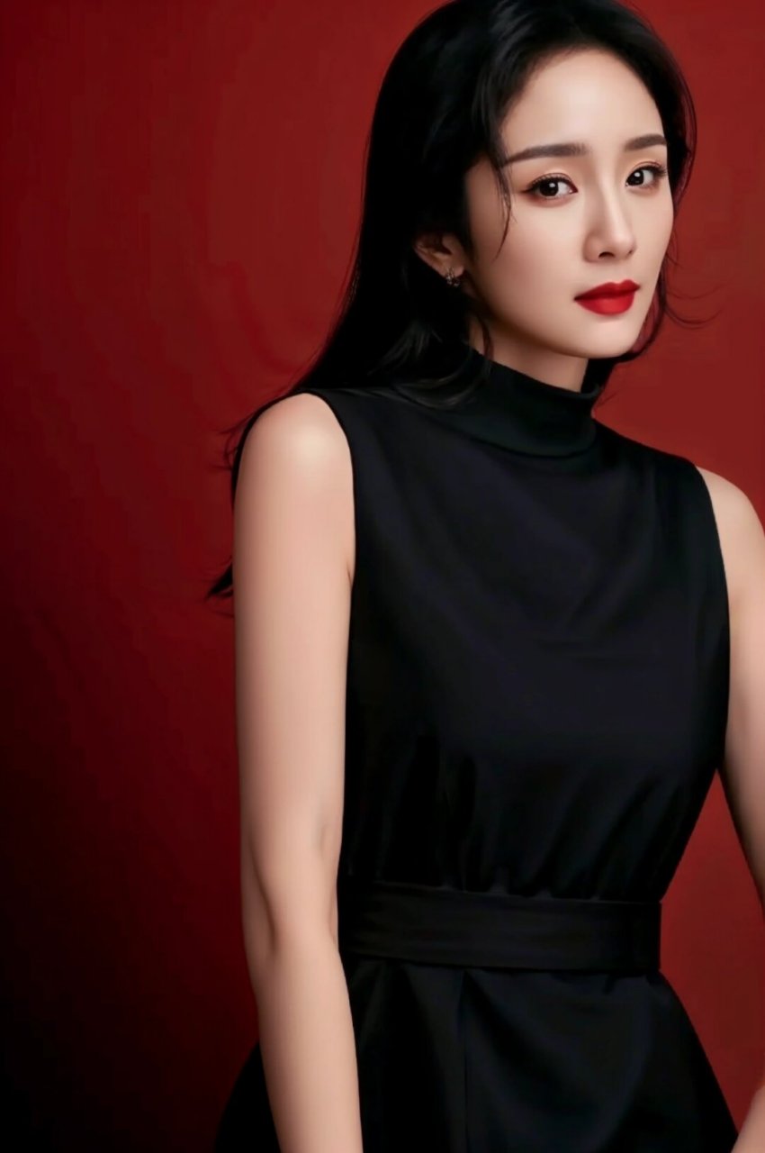 时尚达人杨幂  她的脸好高级