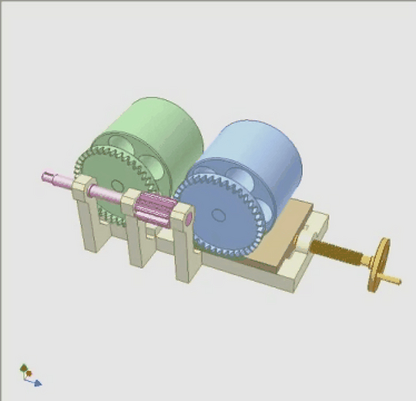 端面齿轮传动结构