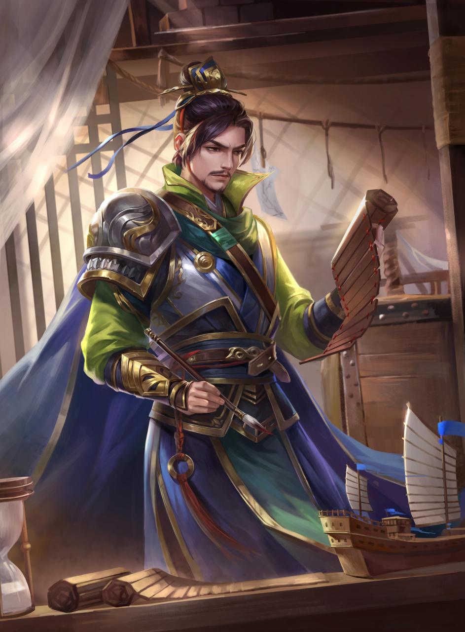gif创作人 国画领军人物画师石蝉的三国杀角色插画作品欣赏,不少
