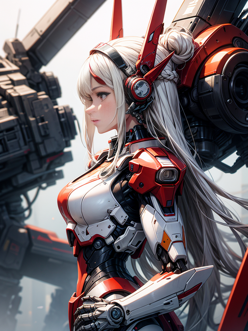 机甲美少女#二次元机甲少女美图分享# #机甲少女# #ai绘画二次元