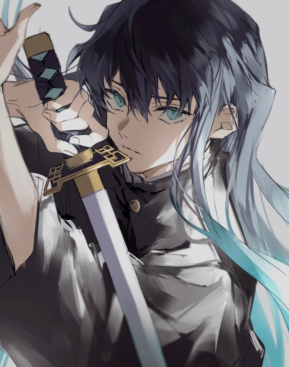 鬼灭之刃# 继国缘一 & 无一郎  这也太帅了吧!