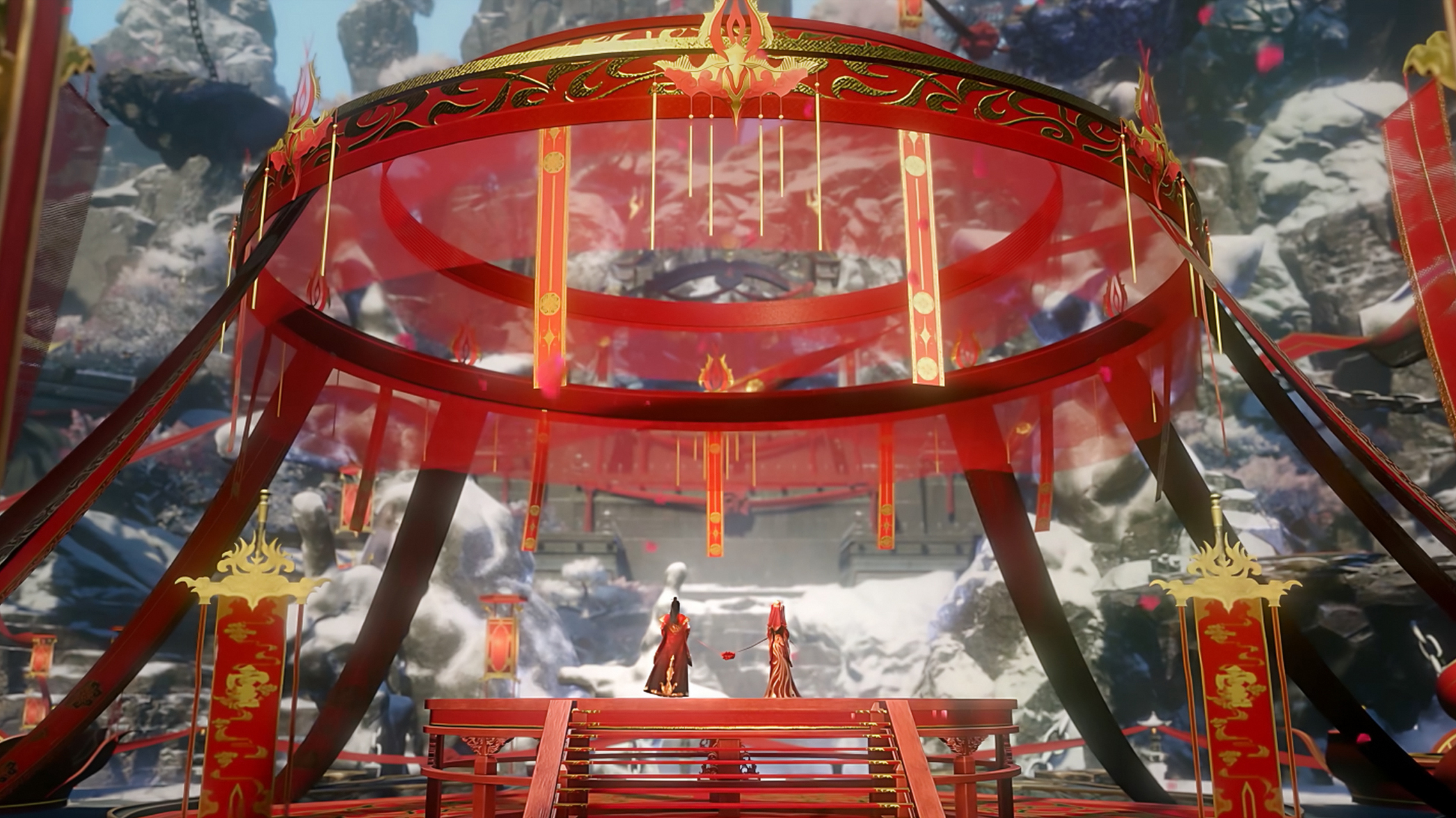 国漫女神|《斗破苍穹》云韵大婚高清4k壁纸:云岚宗第八代宗主云山为