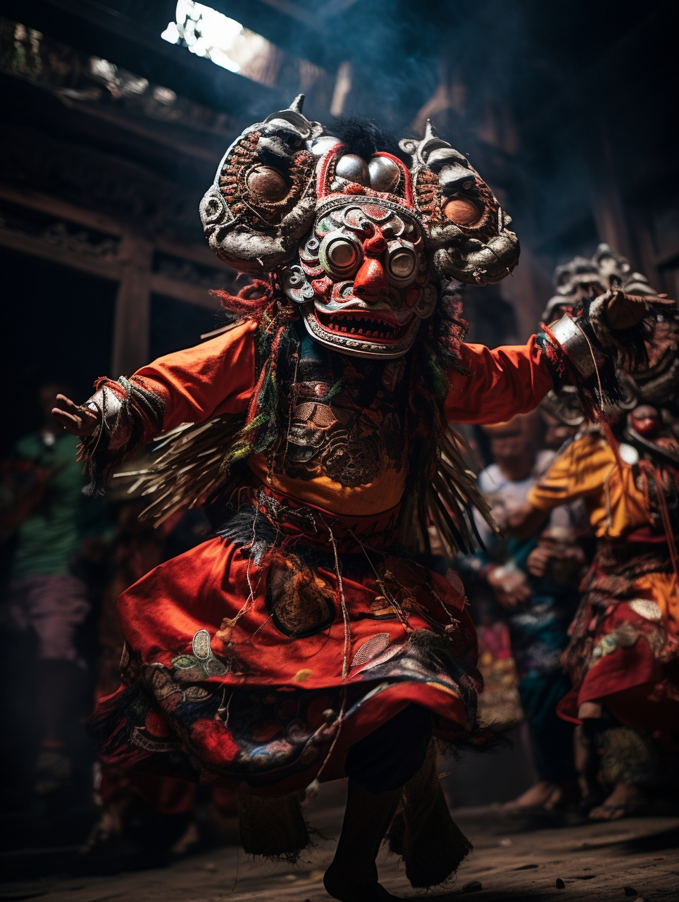 非物质文化遗产傩舞  傩舞是一种源于中国汉族的传统祭祀舞蹈,具有