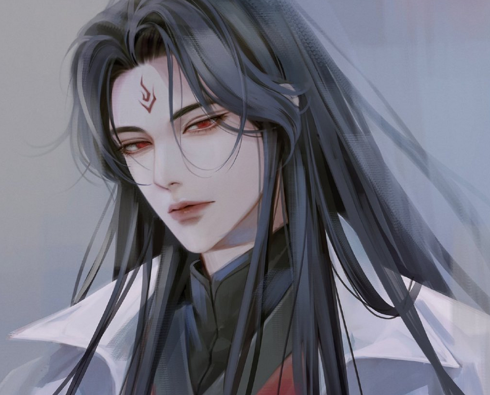 《人渣反派自救系统》这个洛冰河好帅啊,超霸气的魔尊#二次元陪你过年