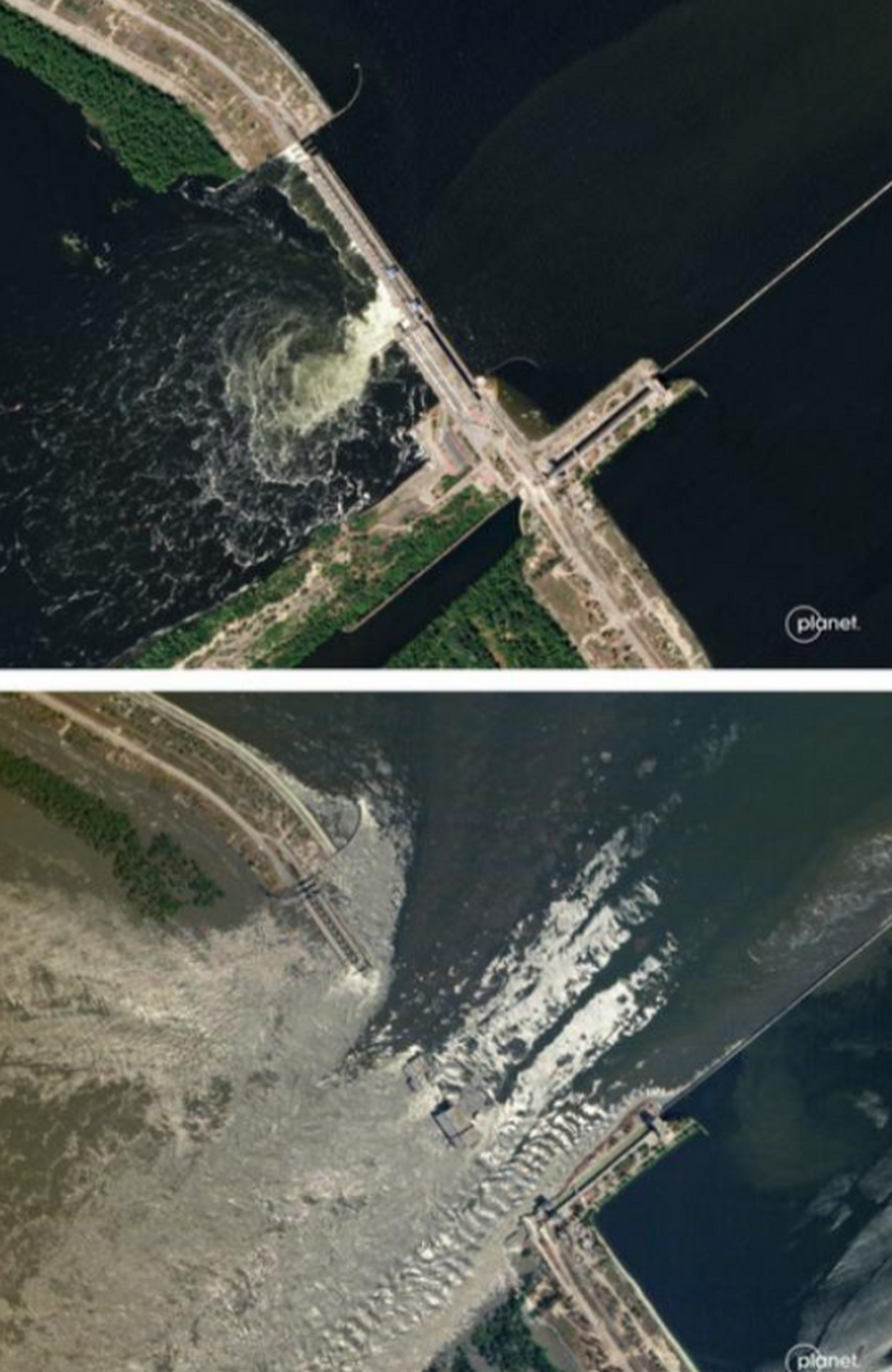 卡霍夫卡大坝被炸—俄乌冲突中的"花园口事件".