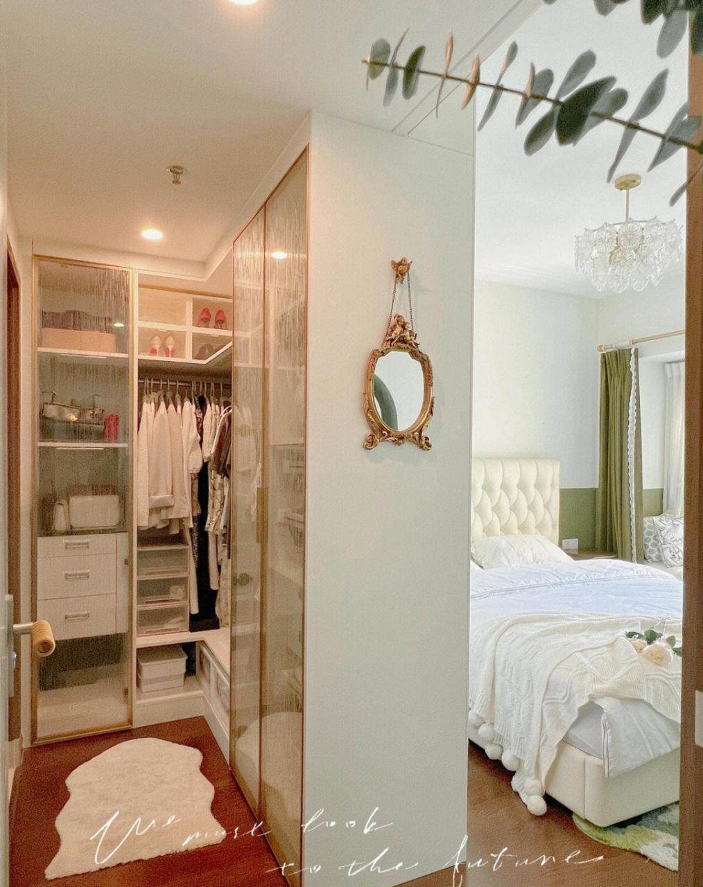 设计师没骗我,厕所对床做l型衣帽间是真的香[鼓掌] 做l型衣帽间,解决