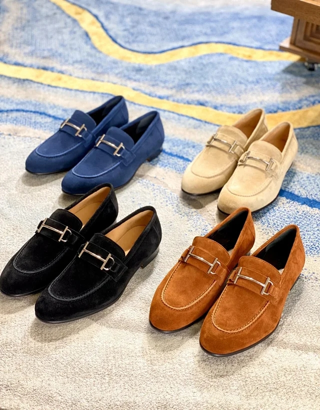 爱马仕尖头休闲豆豆鞋