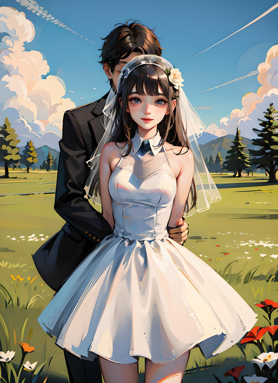 婚纱风系列:动漫世界的新郎新娘 执子之手,与子偕老.