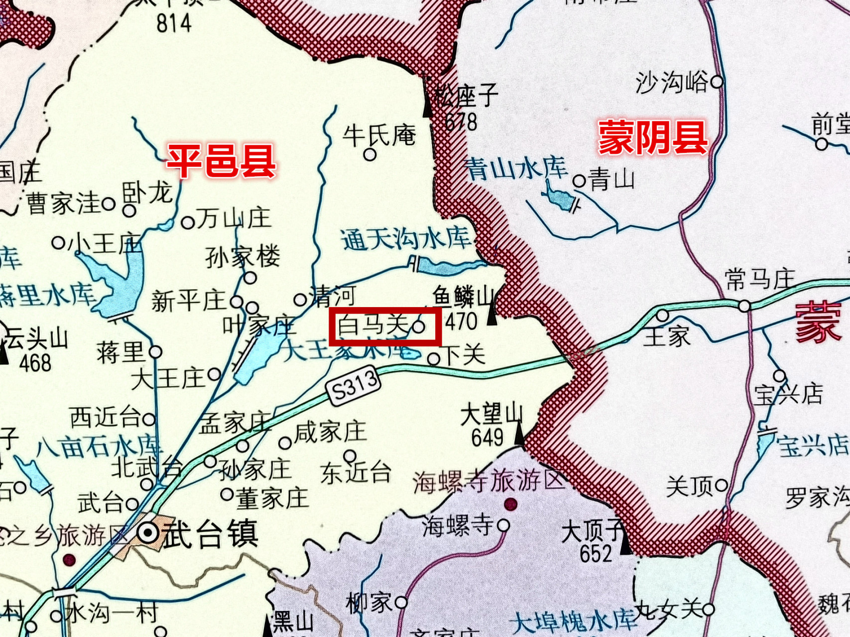 山东省沂蒙山区地图图片