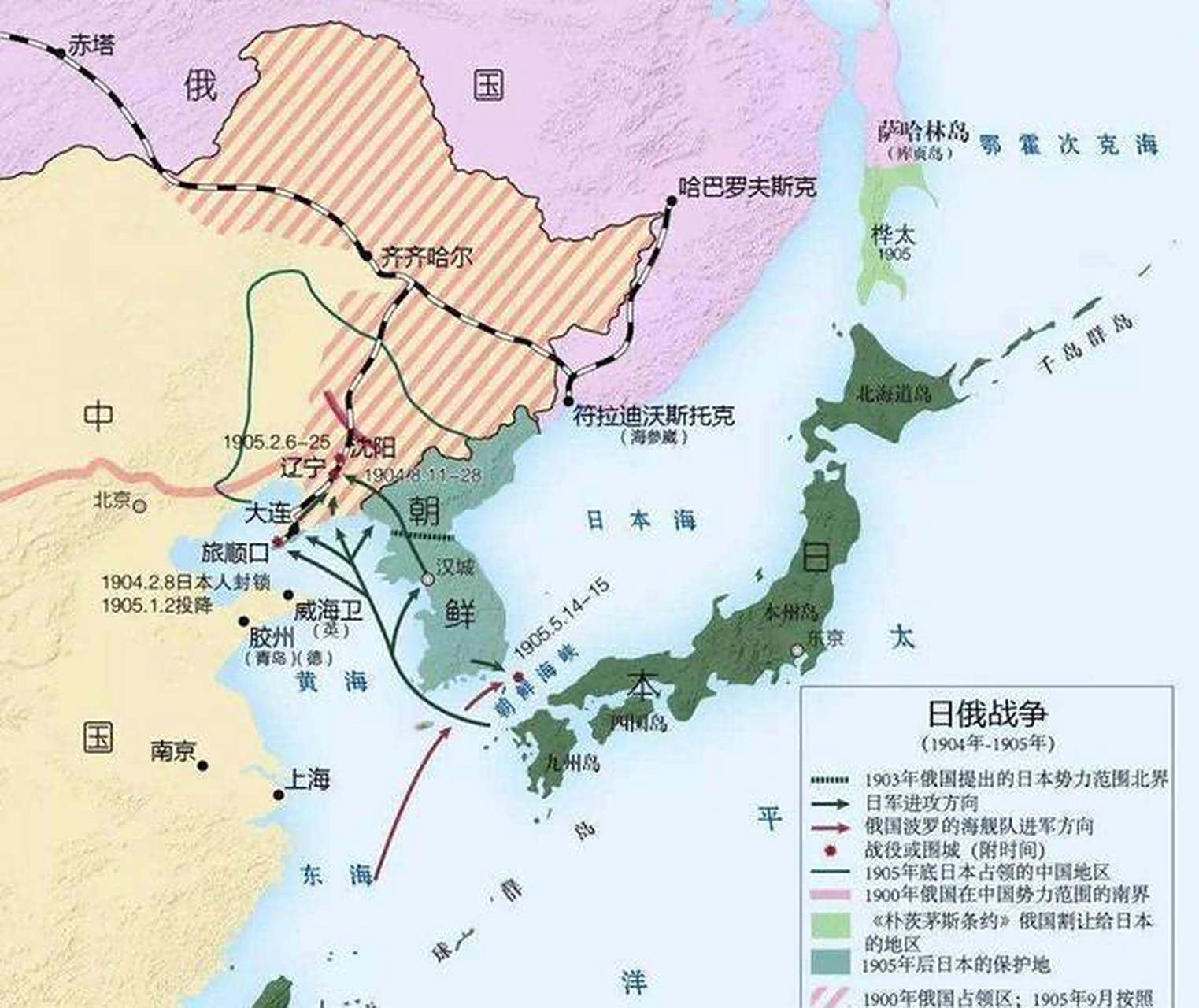 日俄战争是近代史上一场极为重要的战争,对日本,俄罗斯,中国与朝鲜都