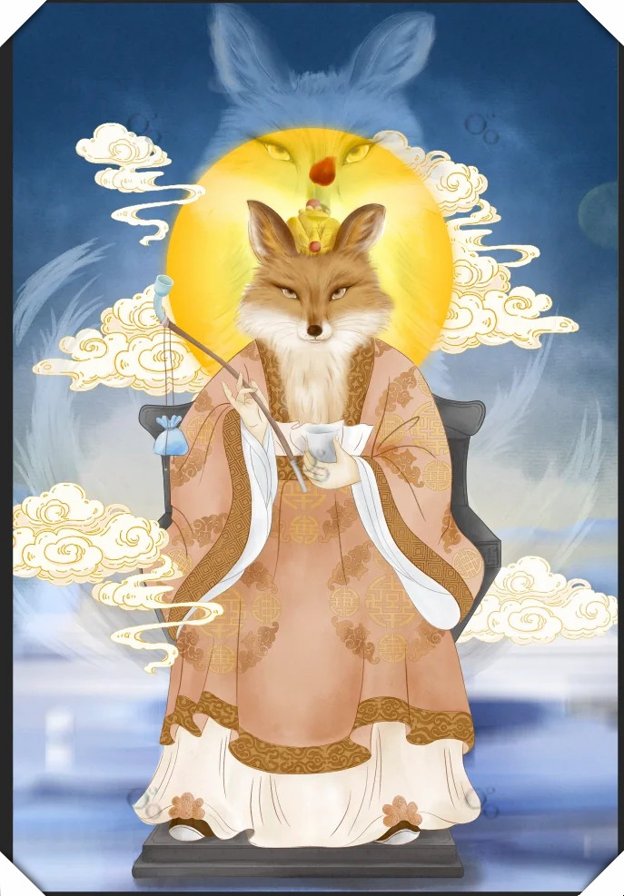 中国传统文化与古风插画的完美结合,道教,国潮,国风等元素融入其中,让