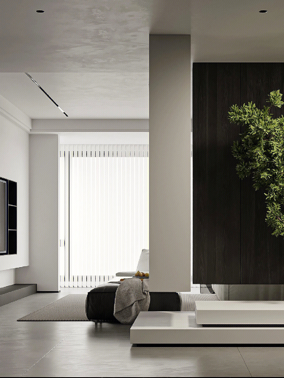 178平极简黑白灰,高级而纯粹,格调满满. 黑白灰,是本案的基础色调.