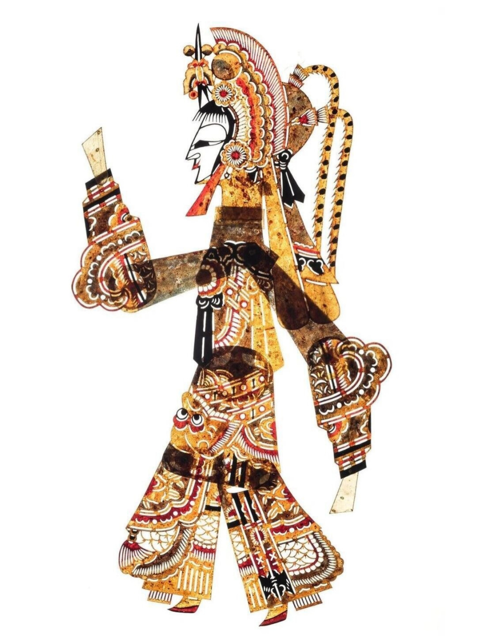 民间传统艺术皮影戏人物素材  皮影戏是一种非常古老的中国传统艺术