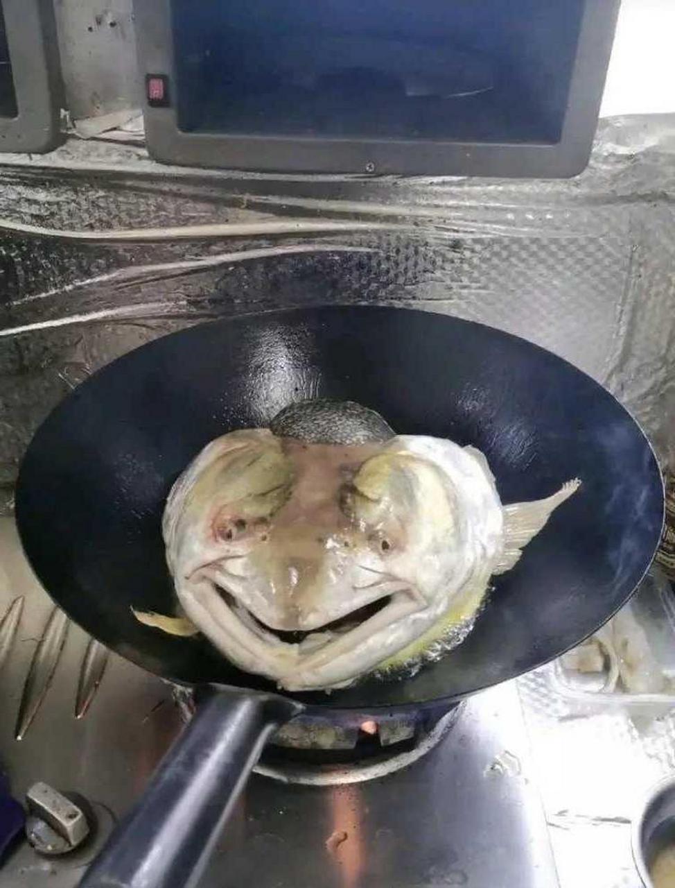 这鱼头的表情有点奇怪