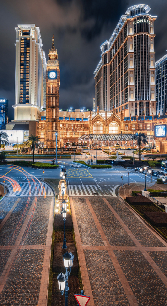 奥门夜景图片