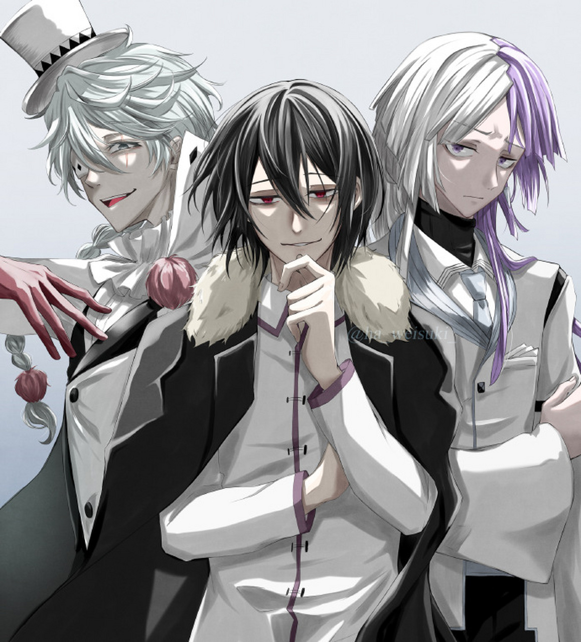 经典动漫# 文豪野犬: 可盐可甜的"天人五衰"组