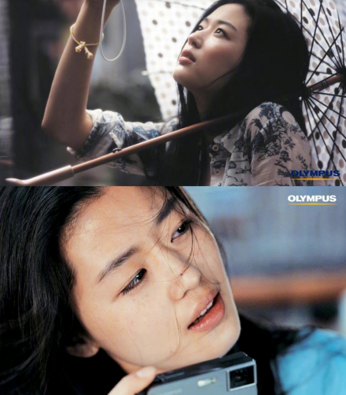 千禧年全智贤所拍摄的广告画报,青春肆意,自然又灵动的迷人气质