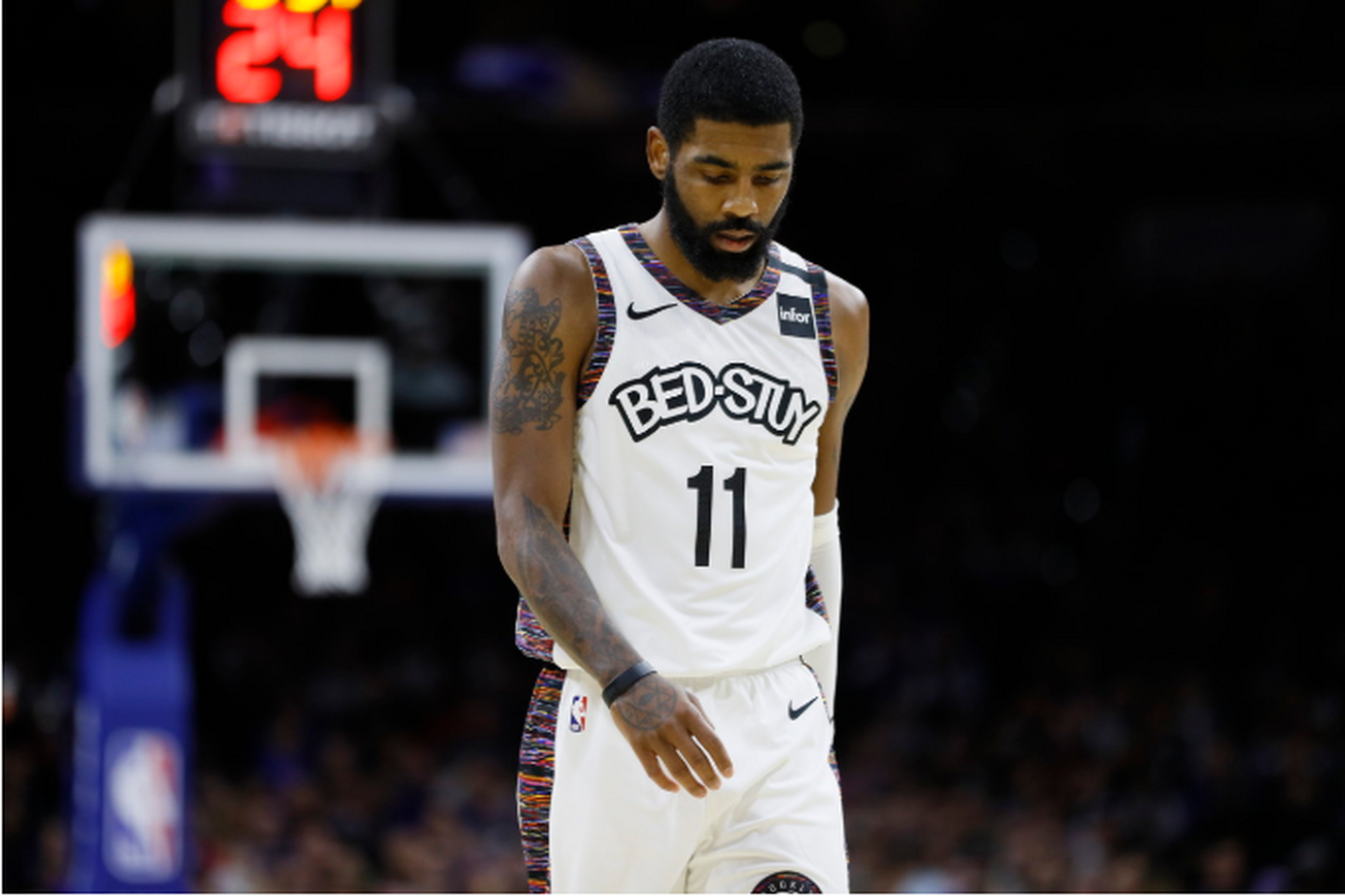 nba# #欧文反对nba复赛# 在休赛期和杜兰特联手加盟篮网队的欧文