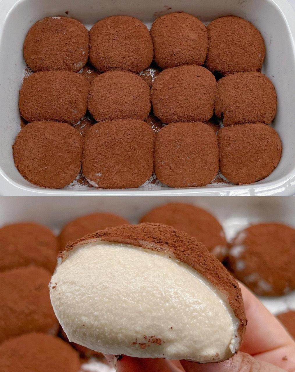 快来试试这个提拉米苏糯米糍吧!冰冰凉凉!