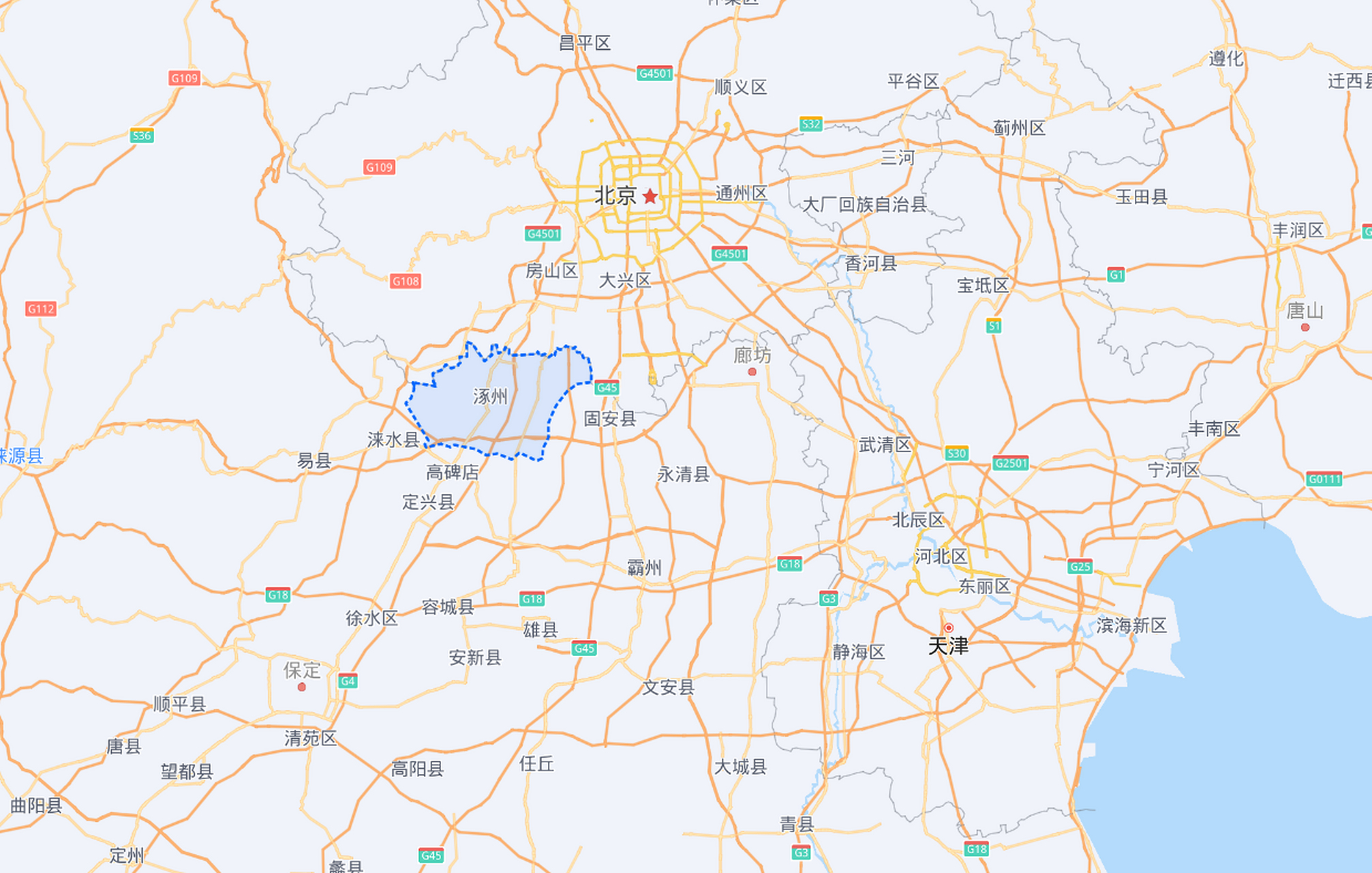 了解一下涿州的历史沿革和地理位置,我们就能明白,京津冀下暴雨