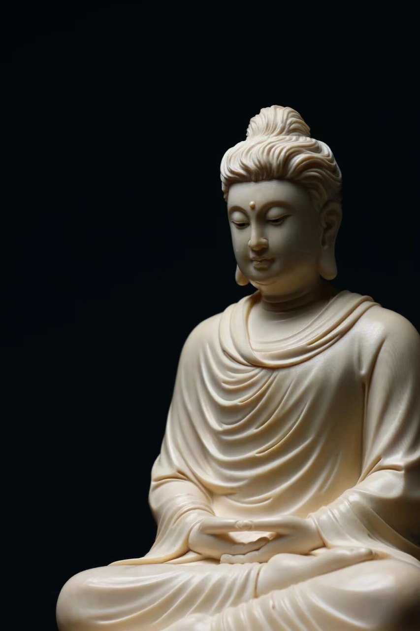 释迦牟尼佛|猛犸 世尊双手结禅定之印置于胸前  猛犸佛像,释迦牟尼佛