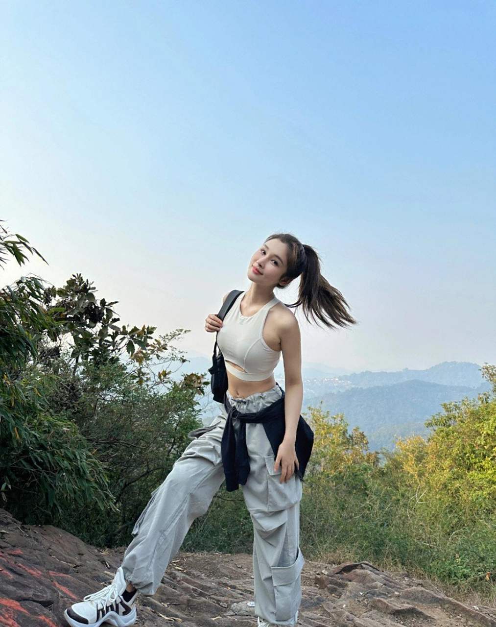 常运动型美女健康身材