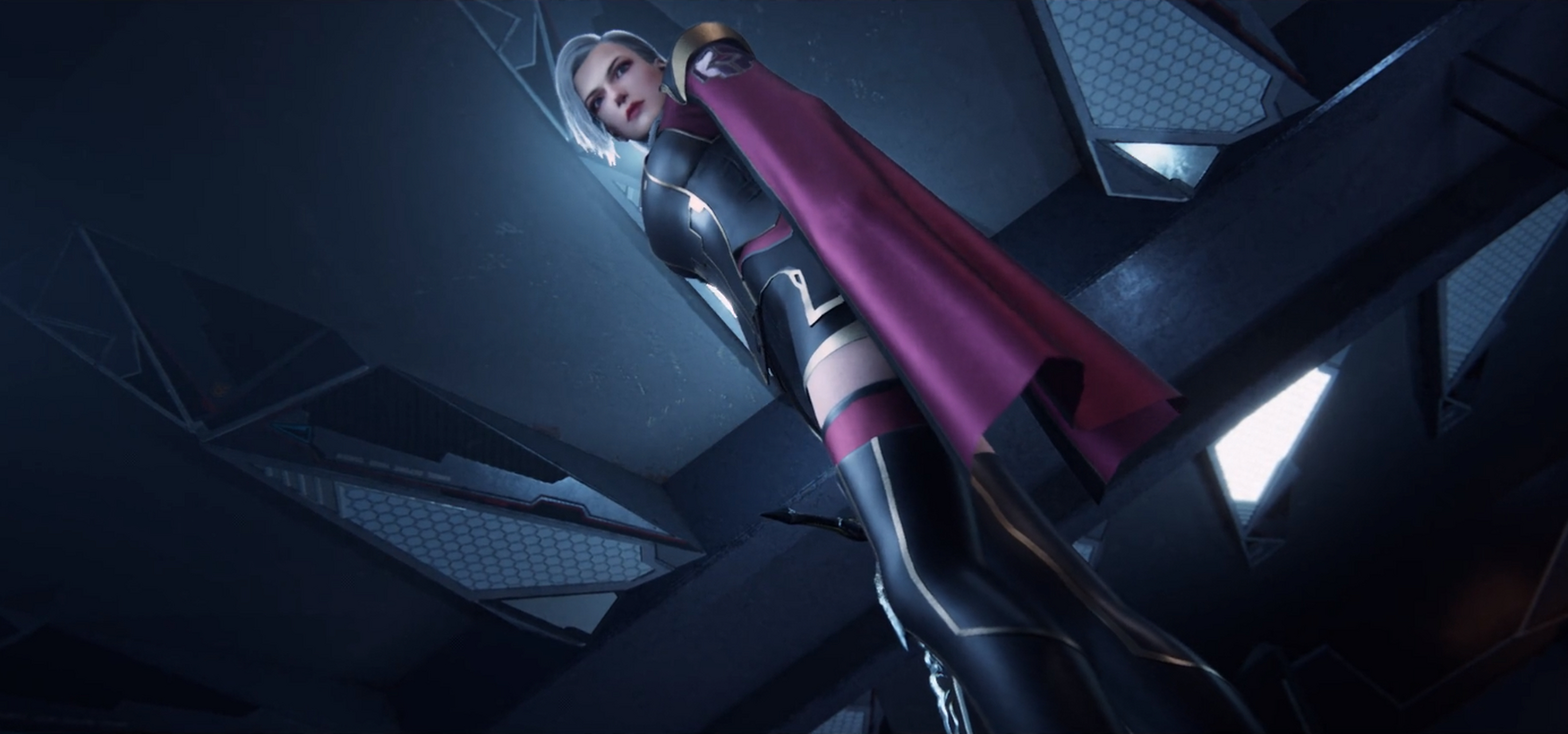 星骸骑士# 动画星骸骑士女主克莱缇的腿太美了,建模很给力,而星骸