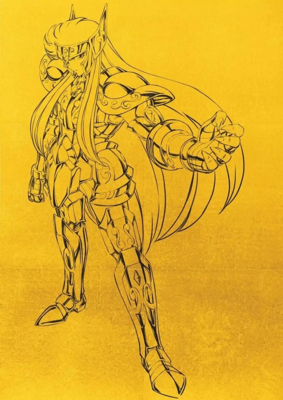 童年回忆杀!《圣斗士星矢》十二黄金圣斗士线性稿#动漫