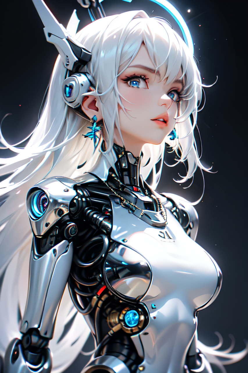 星空下的守护者#二次元机甲少女美图分享# #二次元美图