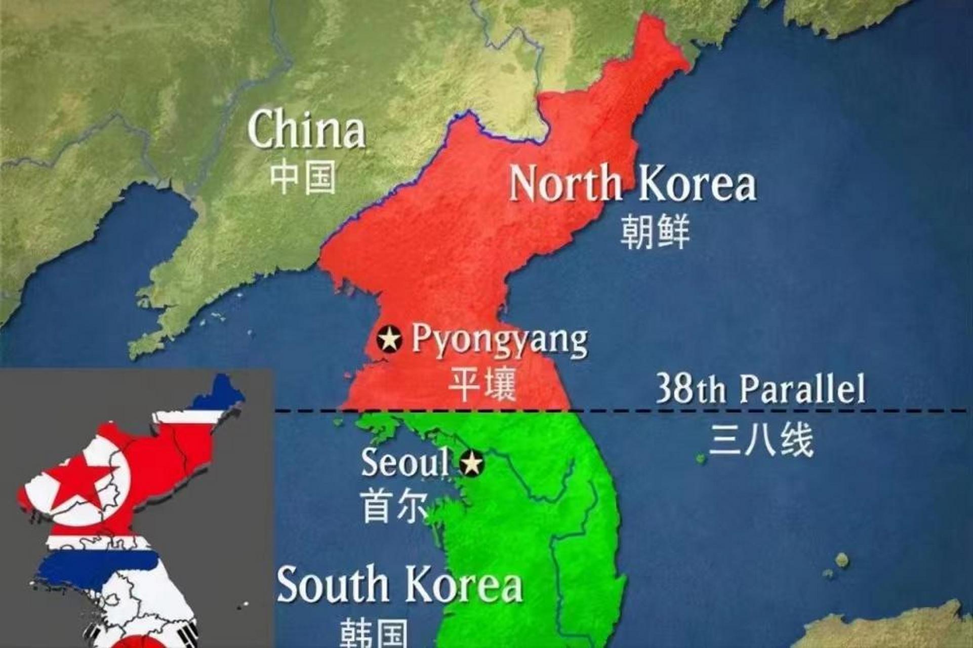 朝鲜韩国38线图片