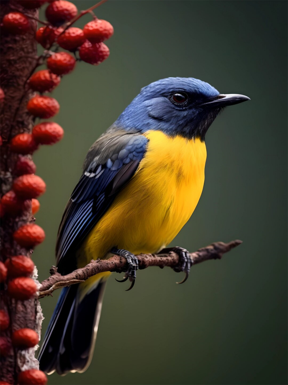 绘画素材黄腹琉璃鸟  最近发现的超级美的鸟类——黄腹琉璃鸟!