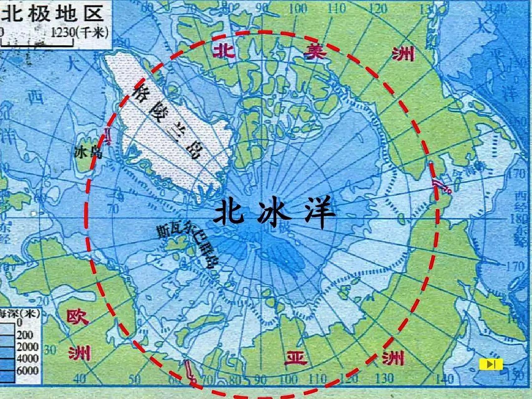 南极北极位置图片