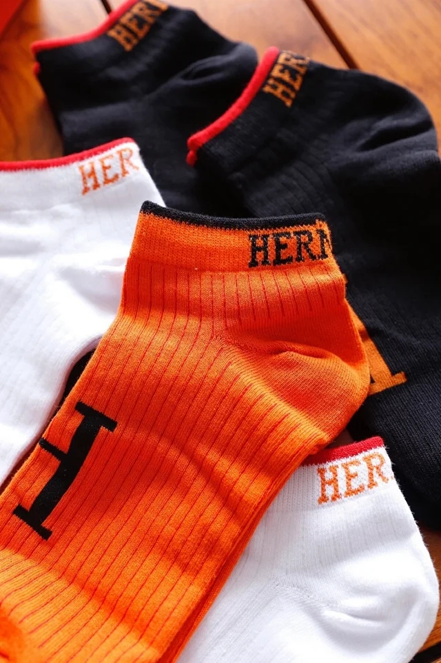 爱马仕男士春夏纯棉袜子